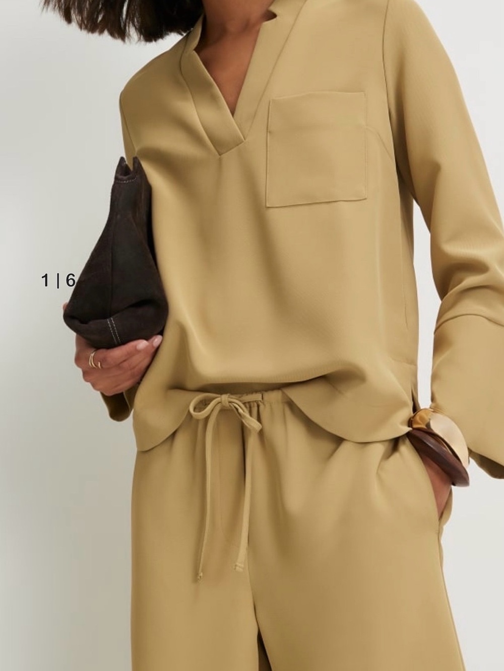 Chic Mustard Drawstring Pants ONLY